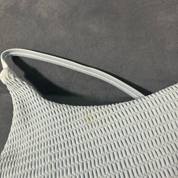 Cyn & Luca Soft Blue Textured Swim Top NWT - Picture 7 of 9